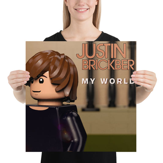 "Justin Bieber - My World" Lego Parody Poster