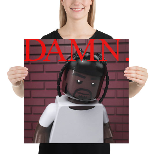 "Kendrick Lamar - DAMN." Lego Parody Poster