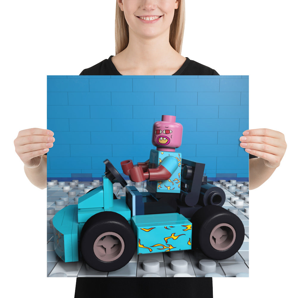 "Tyler, The Creator - "Cherry Bomb" Go-Kart" Lego Parody Poster