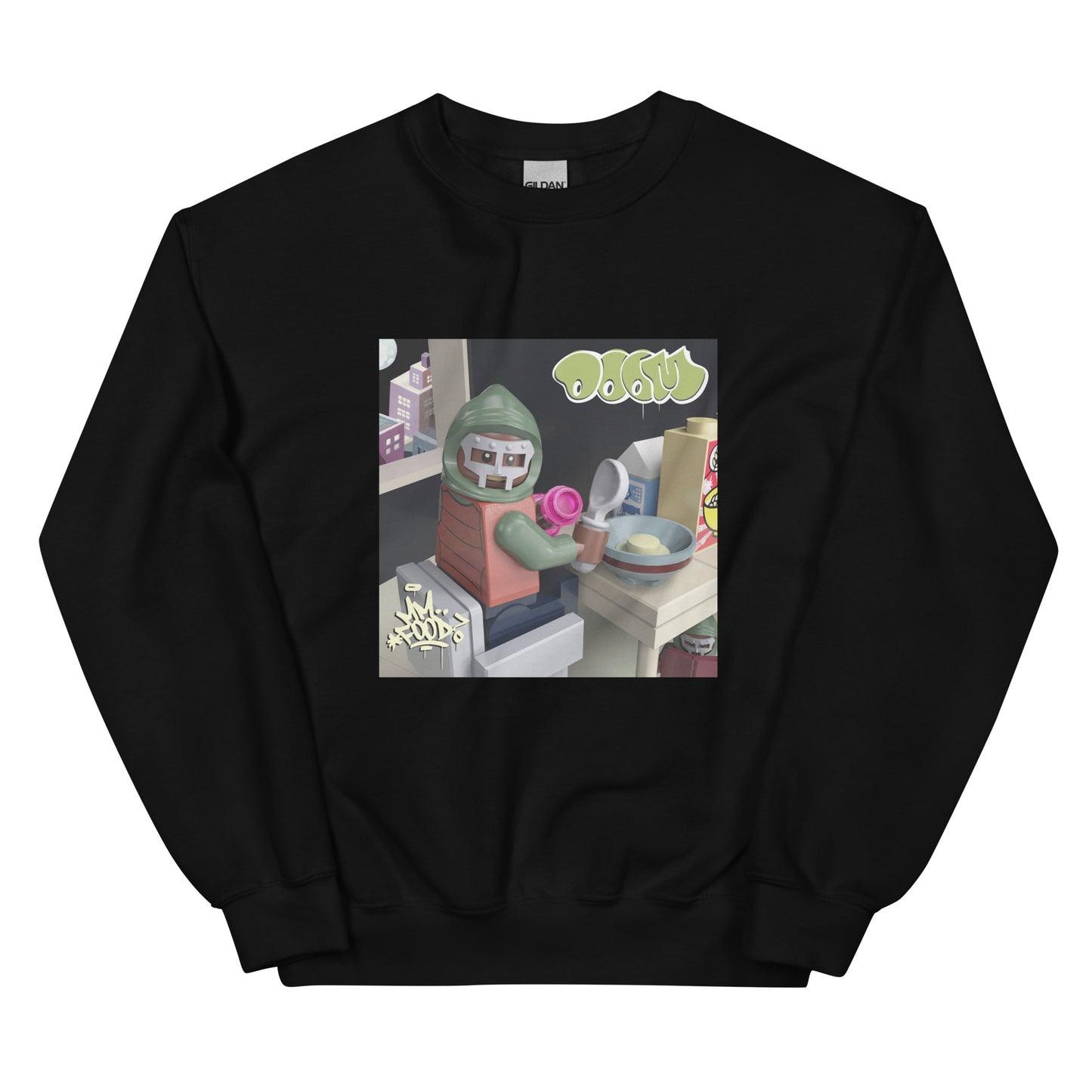 "MF DOOM - Mm..Food" Lego Parody Sweatshirt