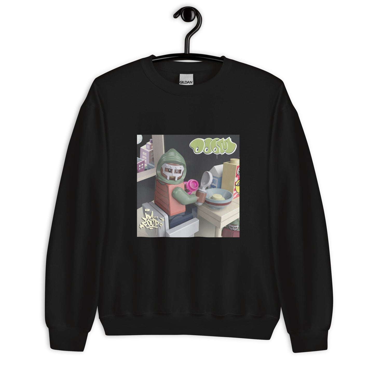 "MF DOOM - Mm..Food" Lego Parody Sweatshirt