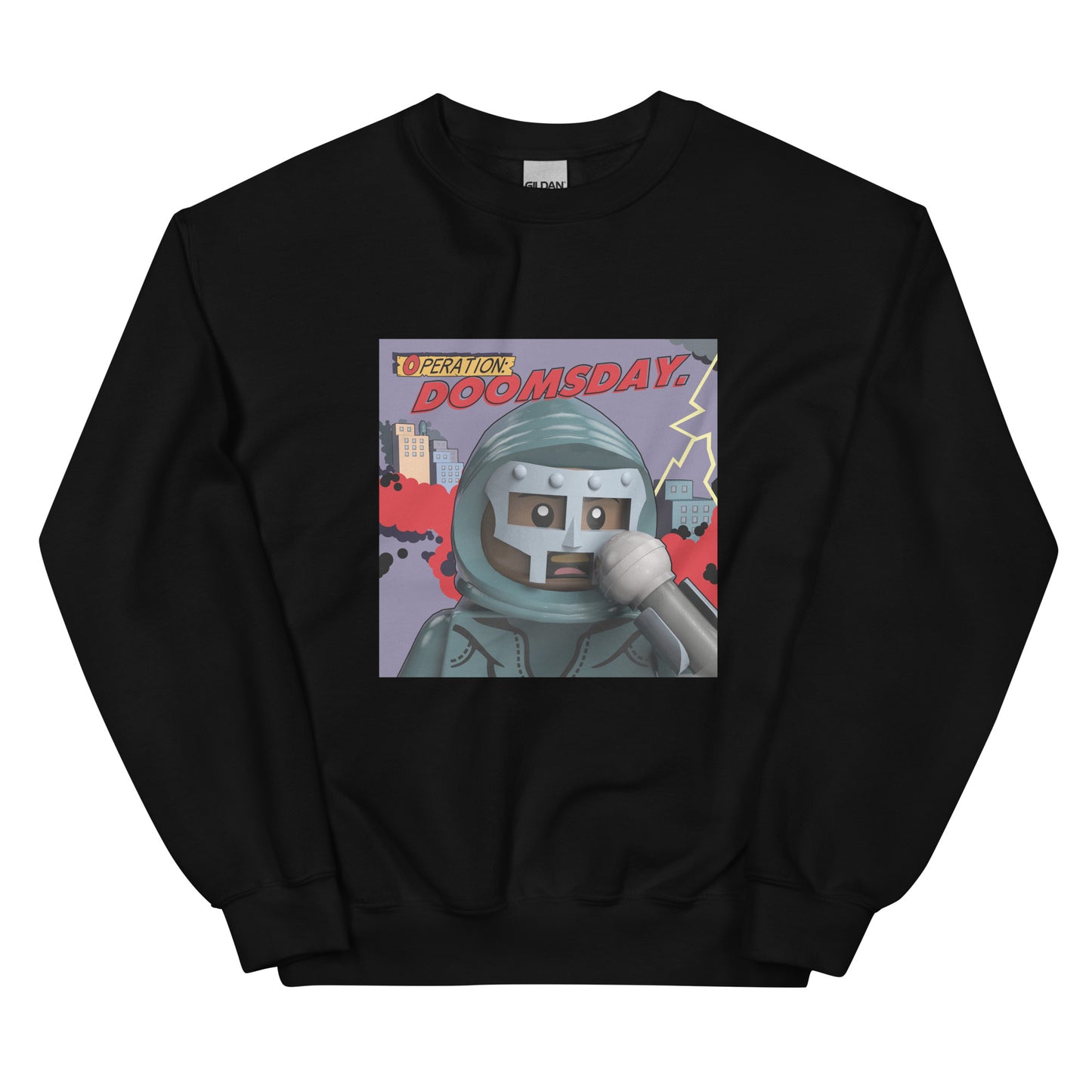 "MF DOOM - Operation: Doomsday" Lego Parody Sweatshirt