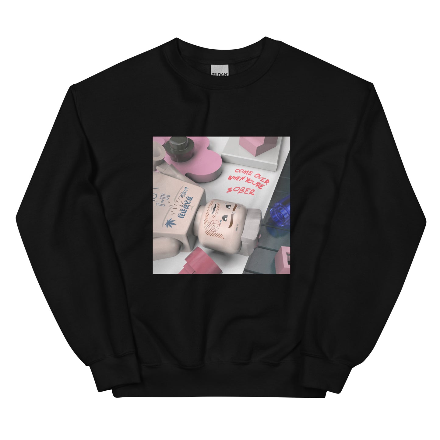 "Lil Peep - Come Over When You're Sober, Pt. 1" Lego Parody Sweatshirt