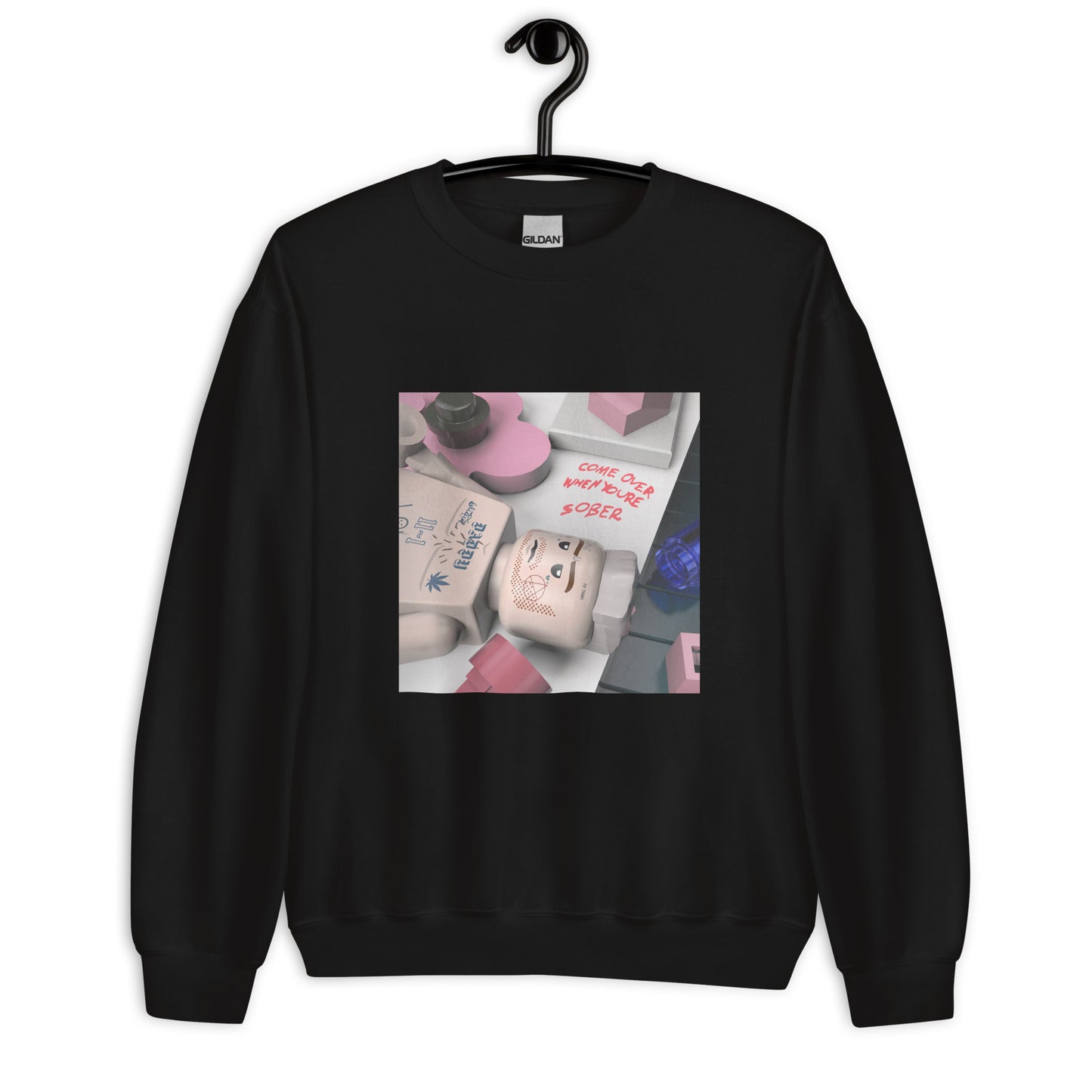 "Lil Peep - Come Over When You're Sober, Pt. 1" Lego Parody Sweatshirt