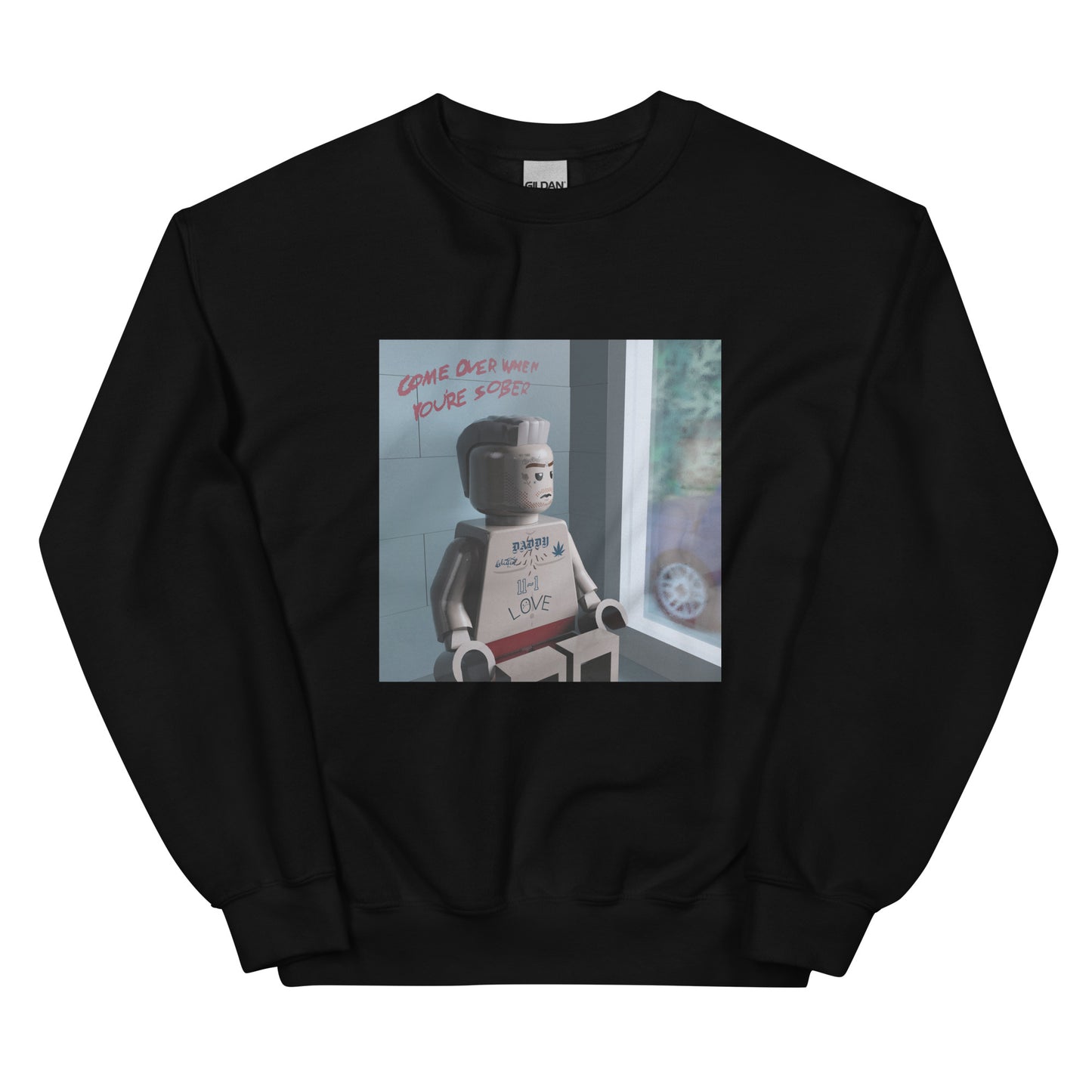 "Lil Peep - Come Over When You're Sober, Pt. 2" Lego Parody Sweatshirt