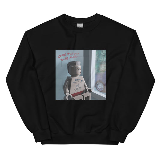 "Lil Peep - Come Over When You're Sober, Pt. 2" Lego Parody Sweatshirt