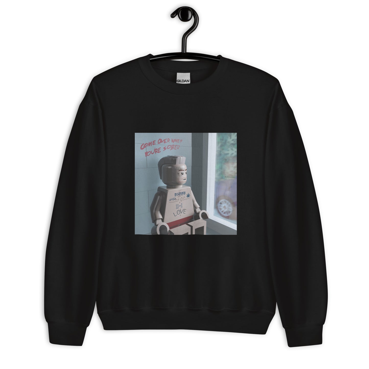 "Lil Peep - Come Over When You're Sober, Pt. 2" Lego Parody Sweatshirt