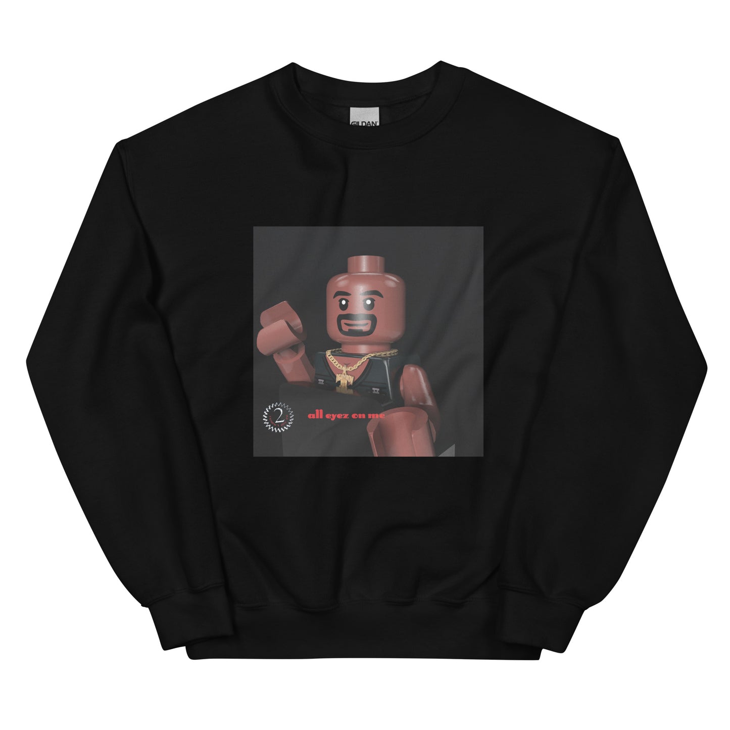 "Tupac Shakur (2Pac) - All Eyez on Me" Lego Parody Sweatshirt