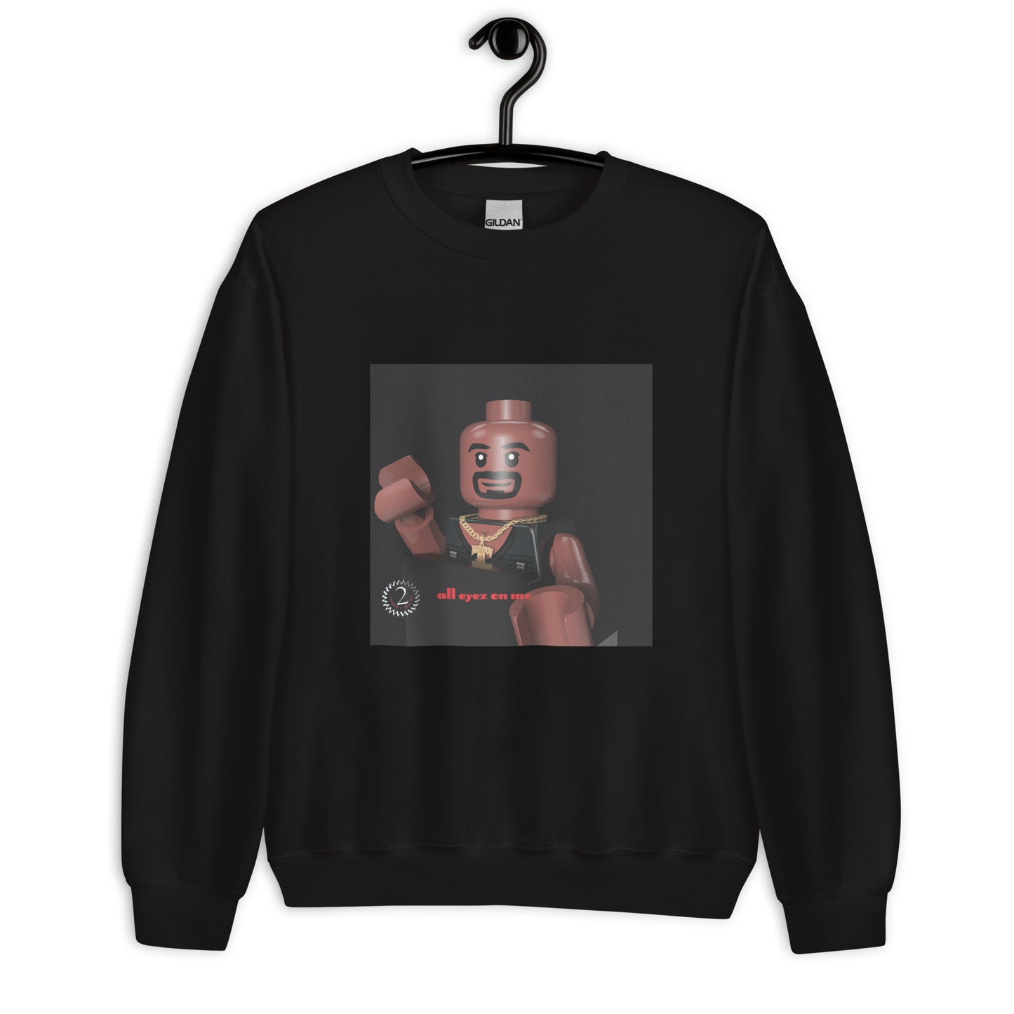 "Tupac Shakur (2Pac) - All Eyez on Me" Lego Parody Sweatshirt