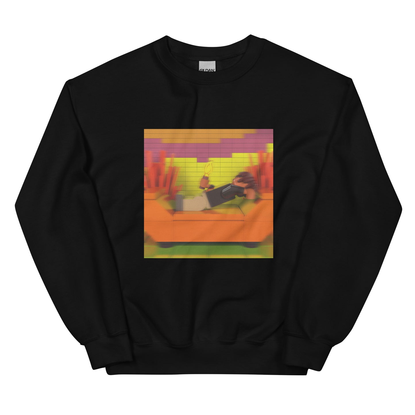 "redveil - Playing W/ Fire" Lego Parody Sweatshirt