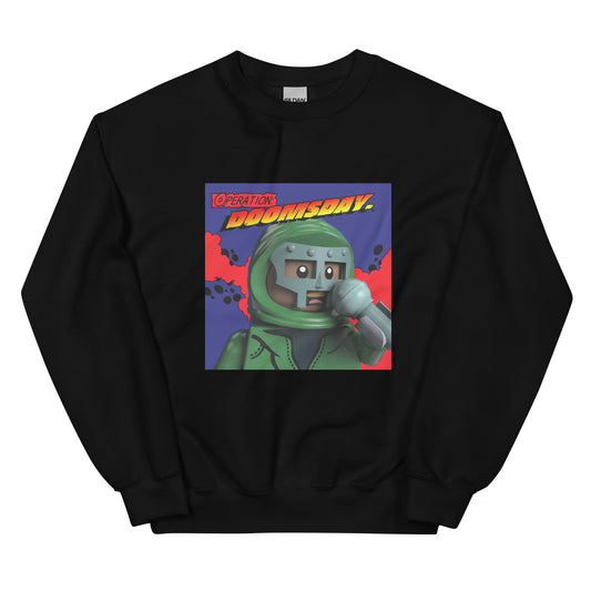 "MF DOOM - Operation: Doomsday [Vinyl Cover]" Lego Parody Sweatshirt