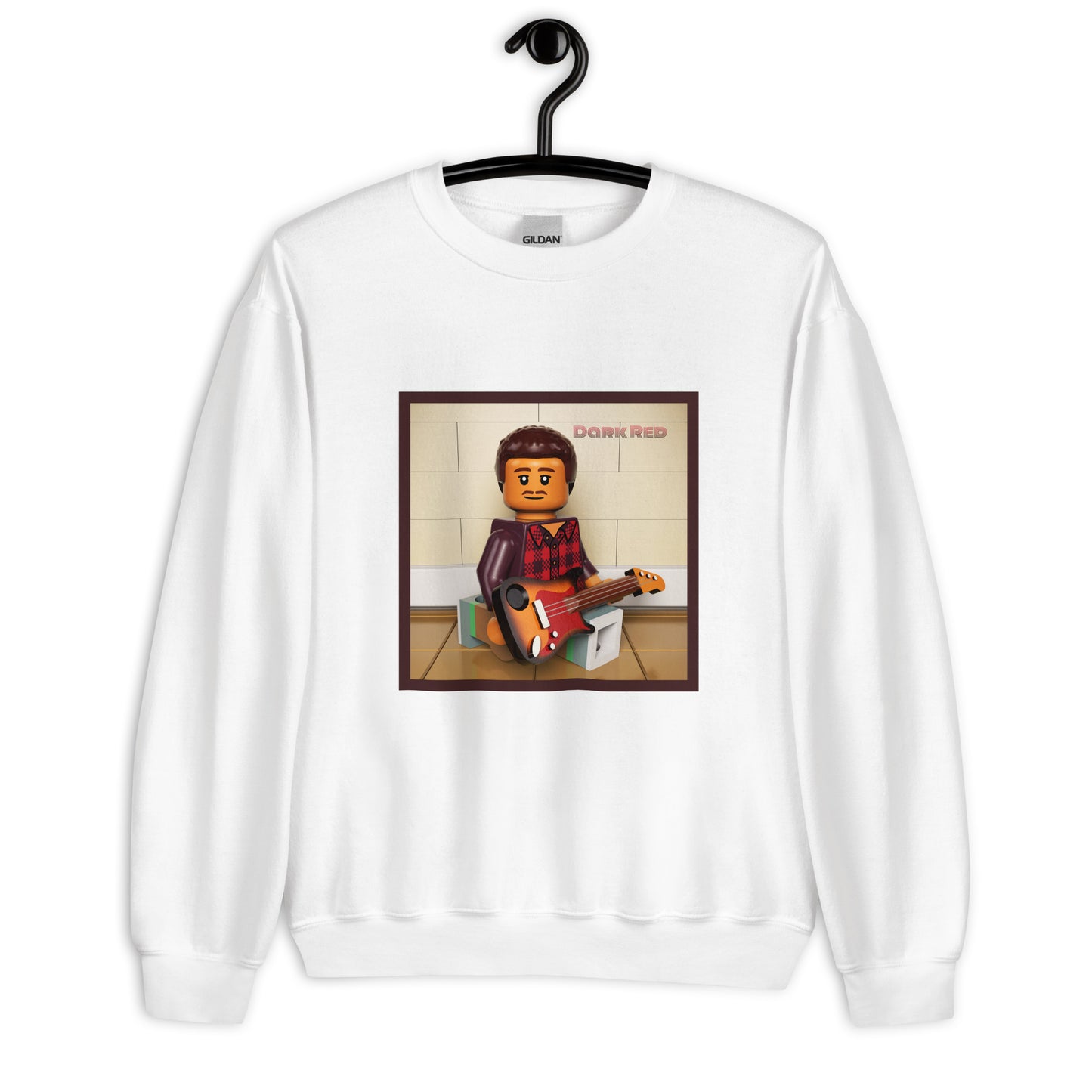 "Steve Lacy - Dark Red" Lego Parody Sweatshirt