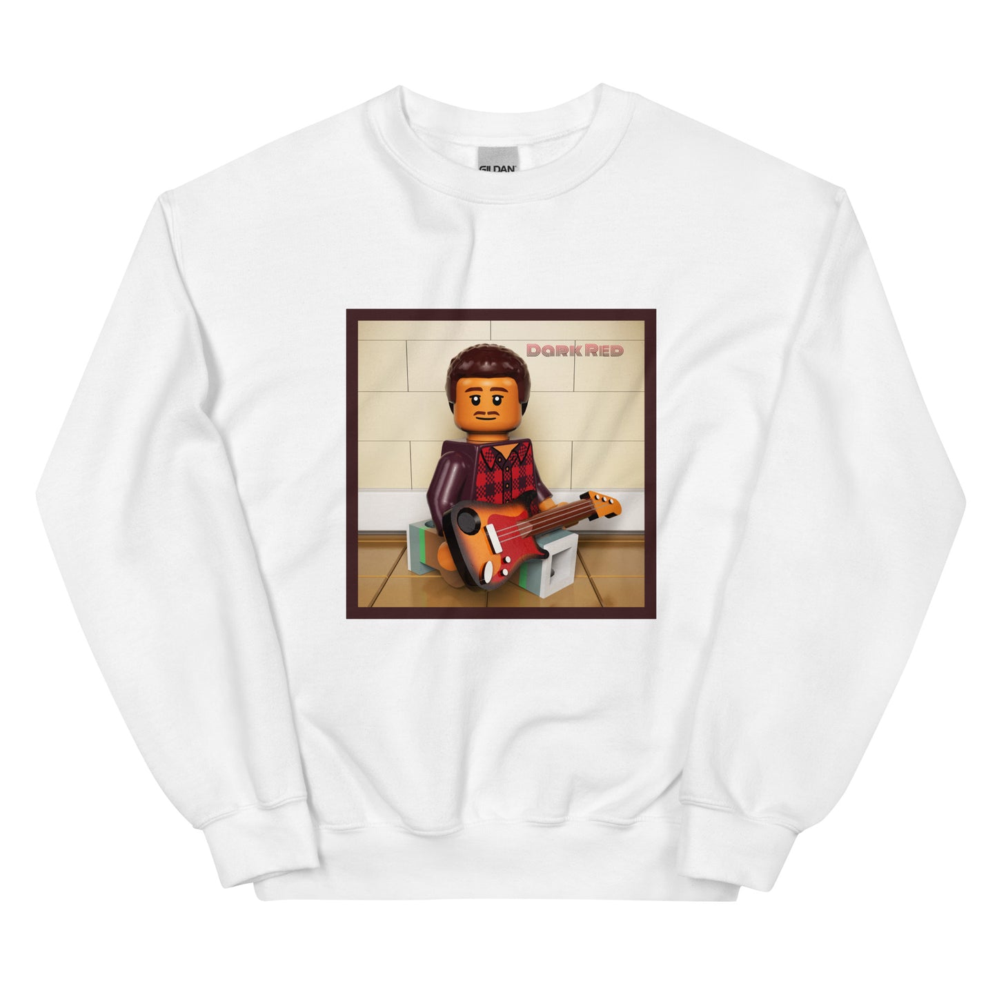 "Steve Lacy - Dark Red" Lego Parody Sweatshirt