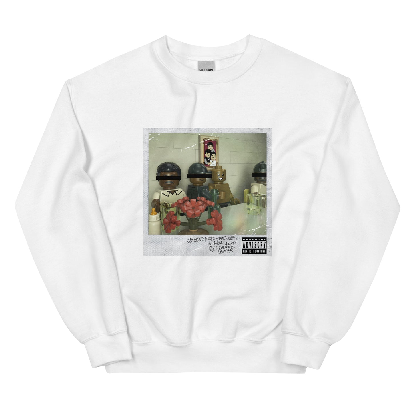 "Kendrick Lamar - good kid, m.A.A.d city (Deluxe)" Lego Parody Sweatshirt