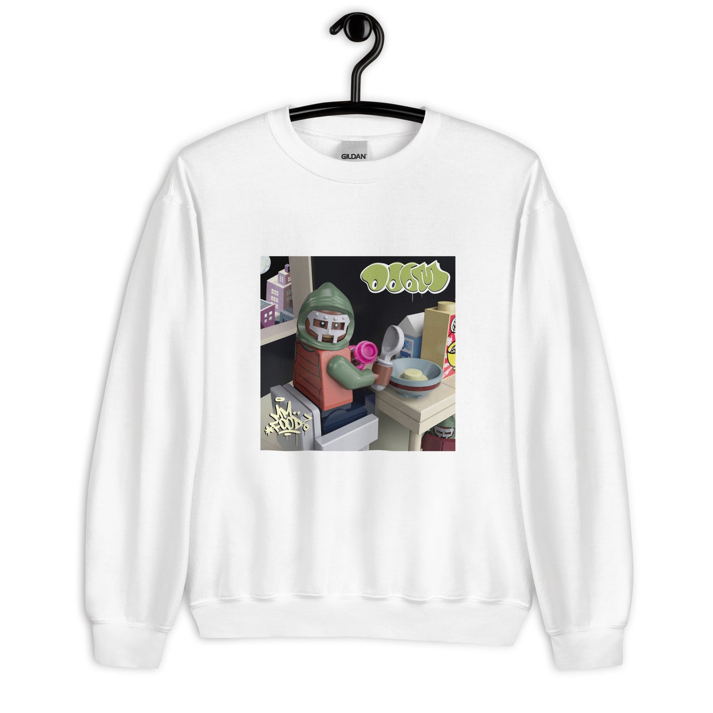 "MF DOOM - Mm..Food" Lego Parody Sweatshirt