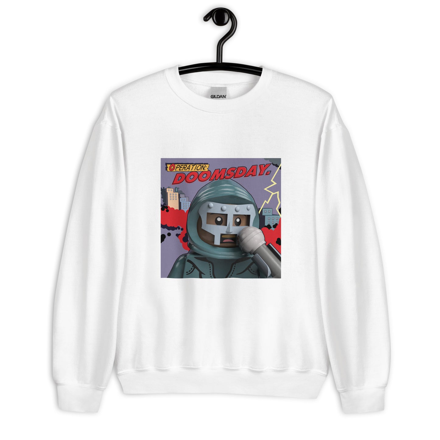 "MF DOOM - Operation: Doomsday" Lego Parody Sweatshirt