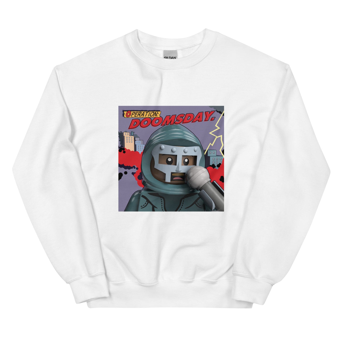 "MF DOOM - Operation: Doomsday" Lego Parody Sweatshirt