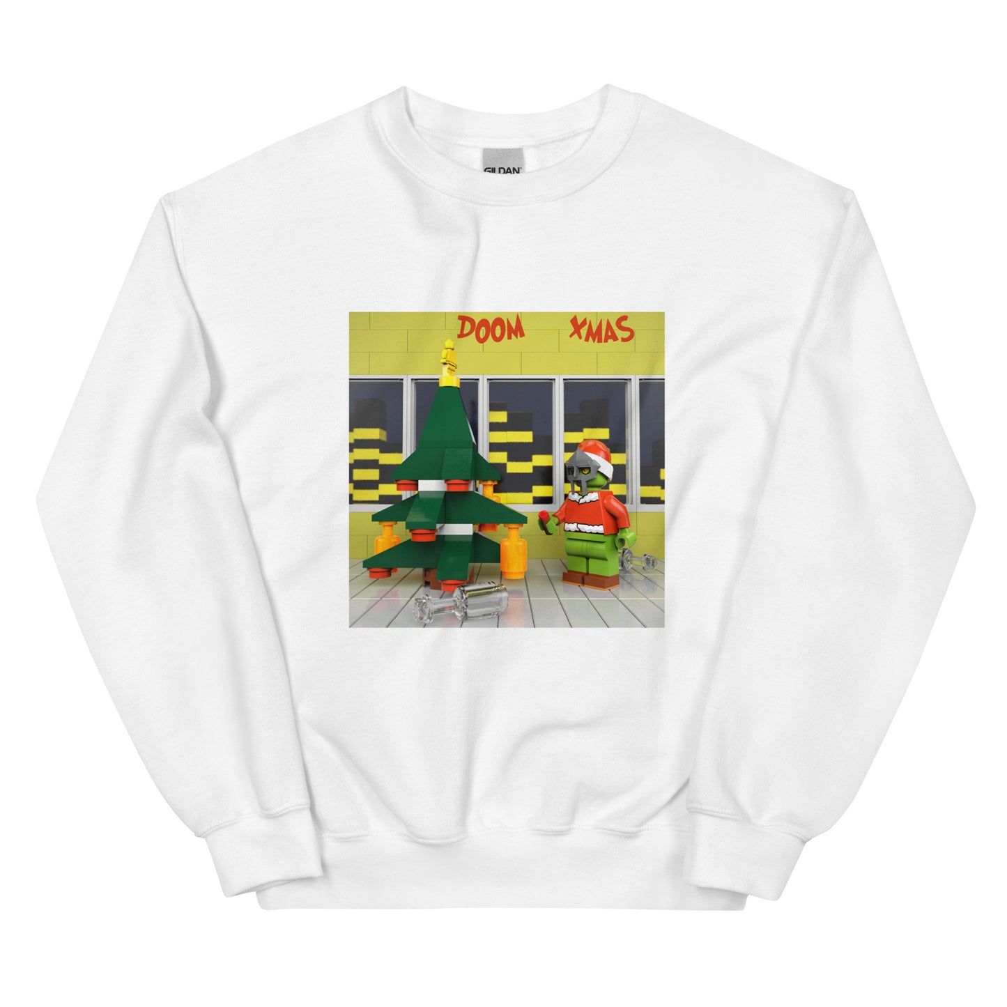 "MF DOOM x Cookin Soul - DOOM XMAS" Lego Parody Sweatshirt