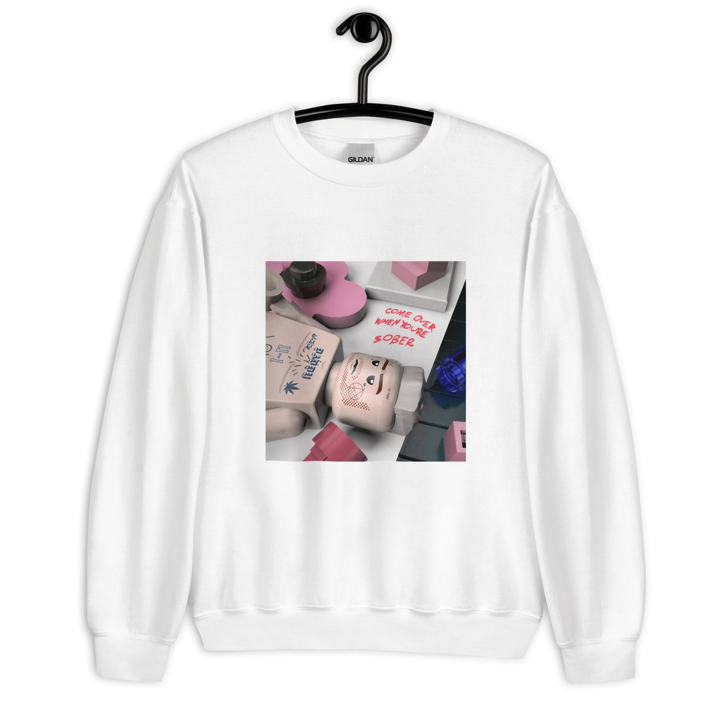 "Lil Peep - Come Over When You're Sober, Pt. 1" Lego Parody Sweatshirt