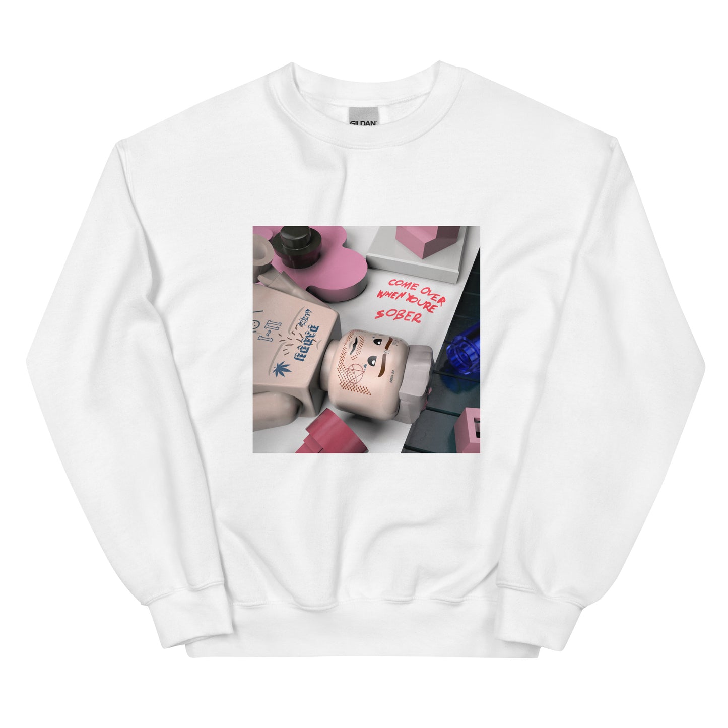 "Lil Peep - Come Over When You're Sober, Pt. 1" Lego Parody Sweatshirt