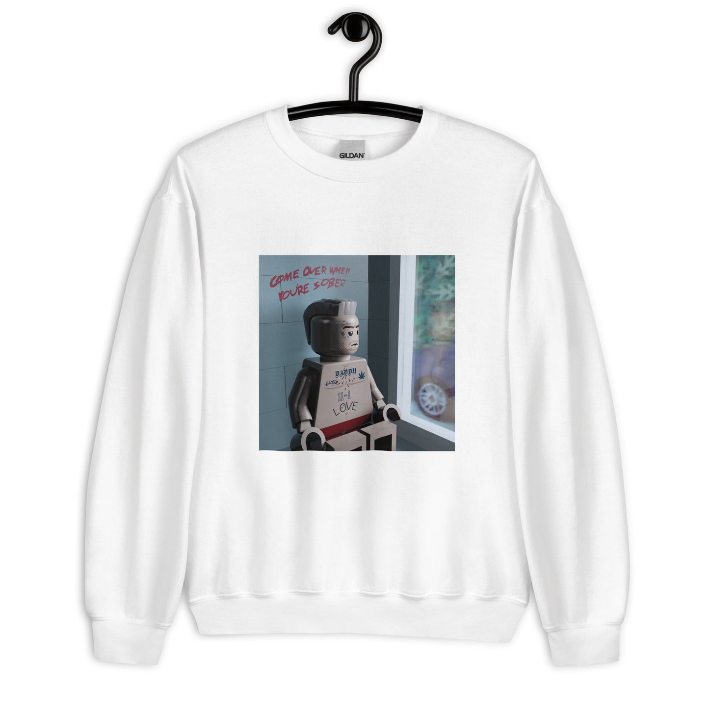 "Lil Peep - Come Over When You're Sober, Pt. 2" Lego Parody Sweatshirt