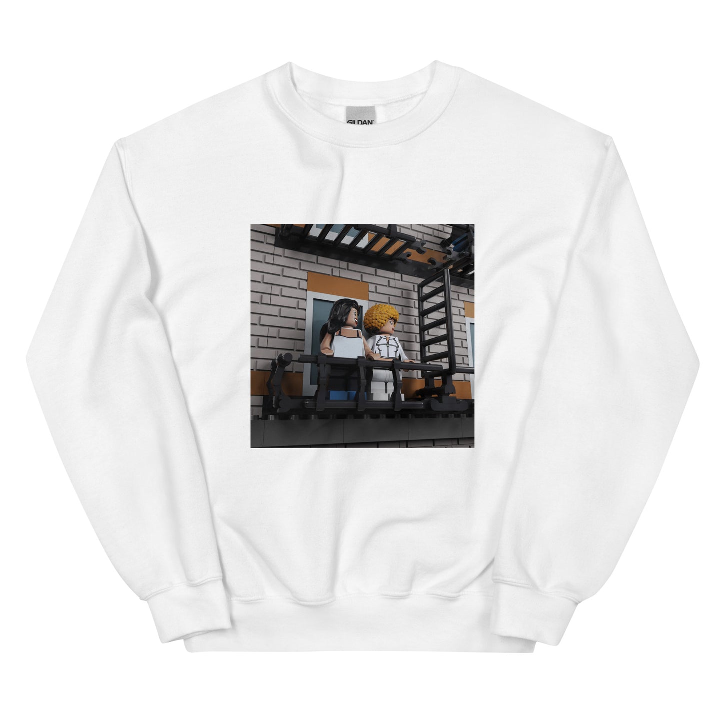 "PinkPantheress & Ice Spice - Boy's a liar Pt. 2" Lego Parody Sweatshirt