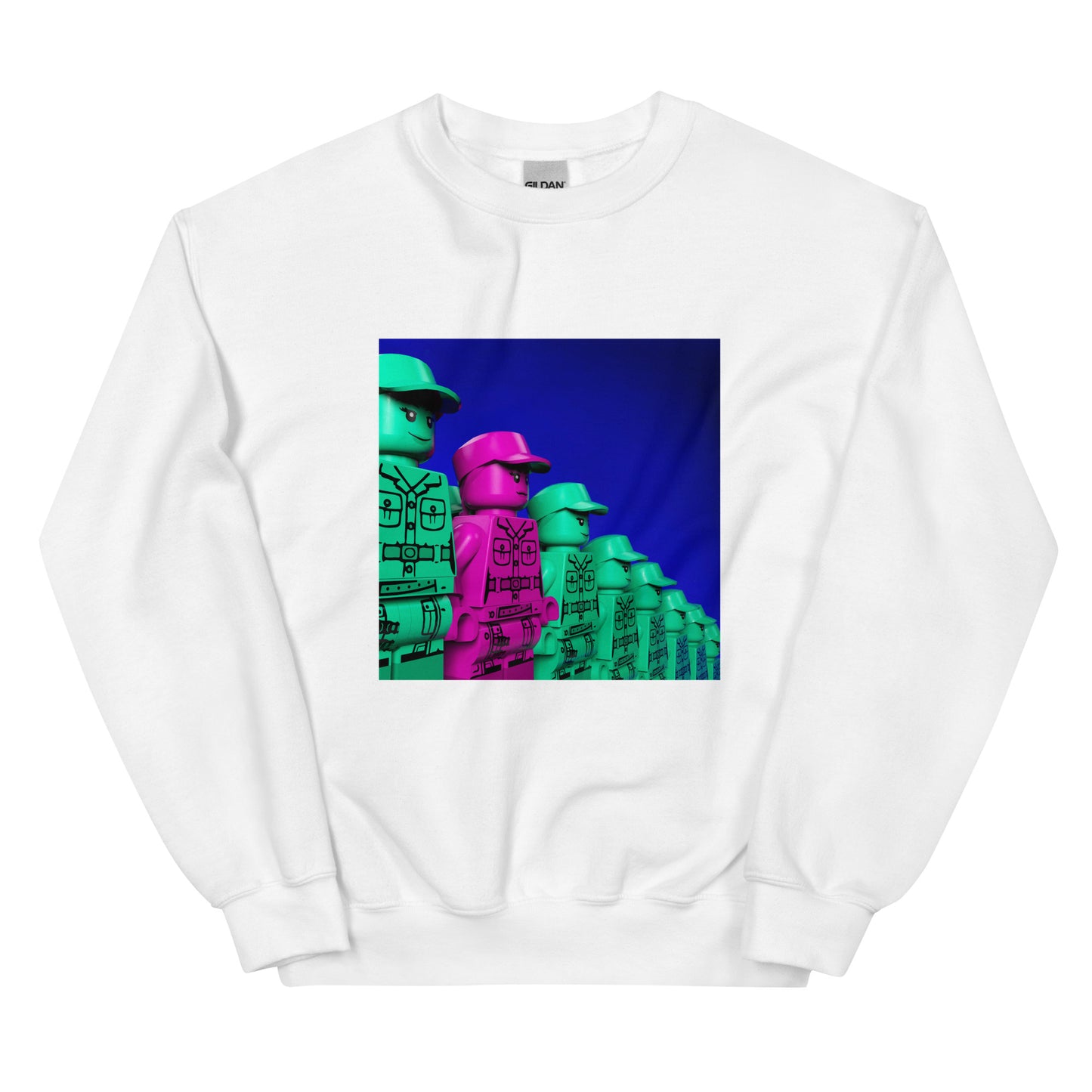 "TV Girl & Madison Acid - Maddie Acid’s Purple Hearts Club Band" Lego Parody Sweatshirt