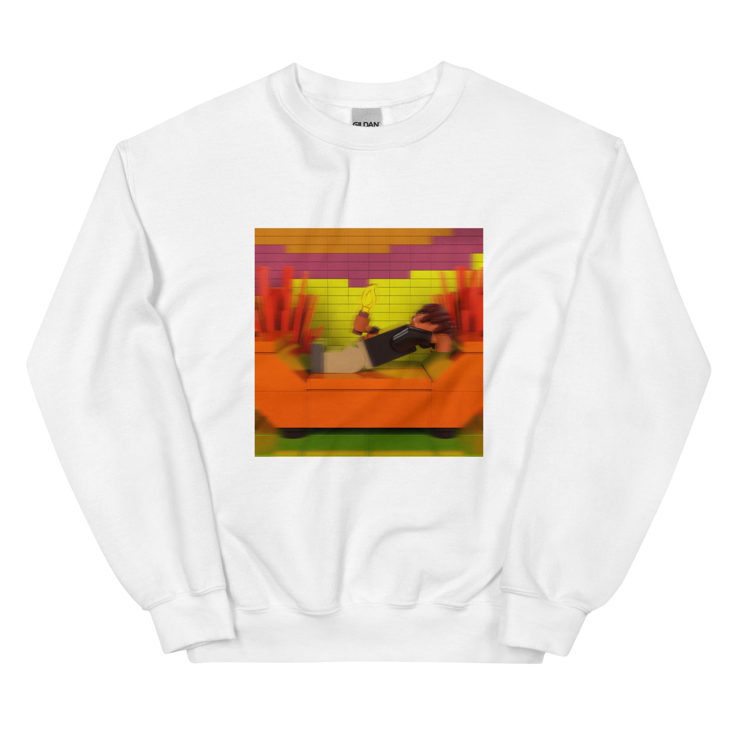 "redveil - Playing W/ Fire" Lego Parody Sweatshirt