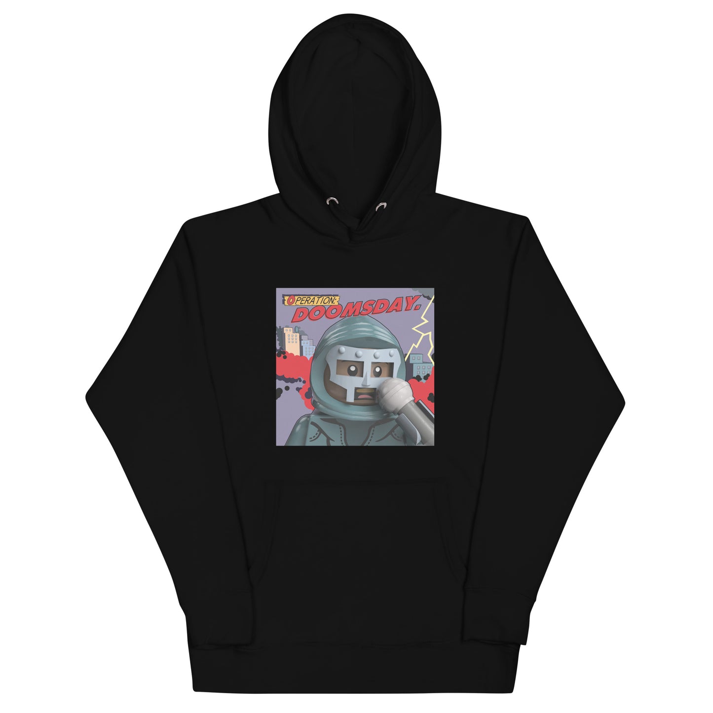 "MF DOOM - Operation: Doomsday" Lego Parody Hoodie