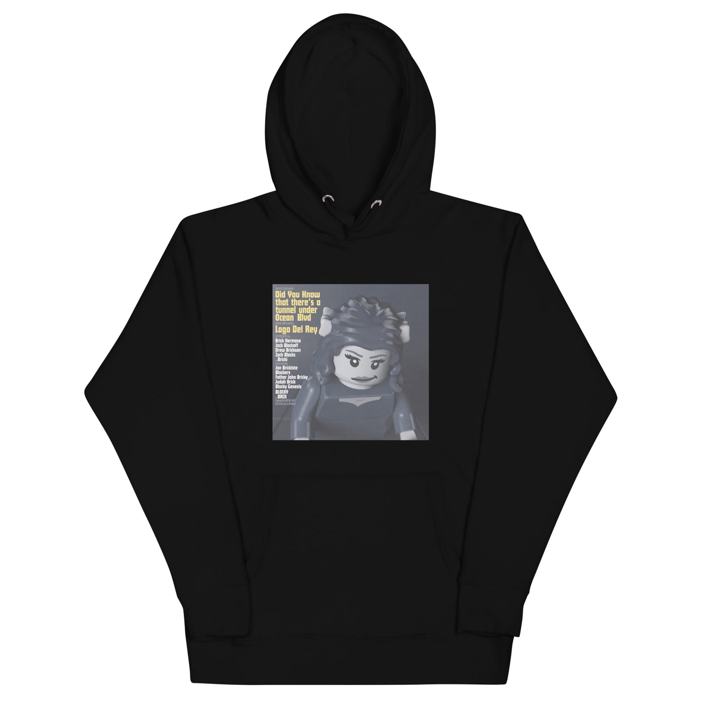 "Lana Del Rey - Did You Know That There's a Tunnel Under Ocean Blvd" Lego Parody Hoodie