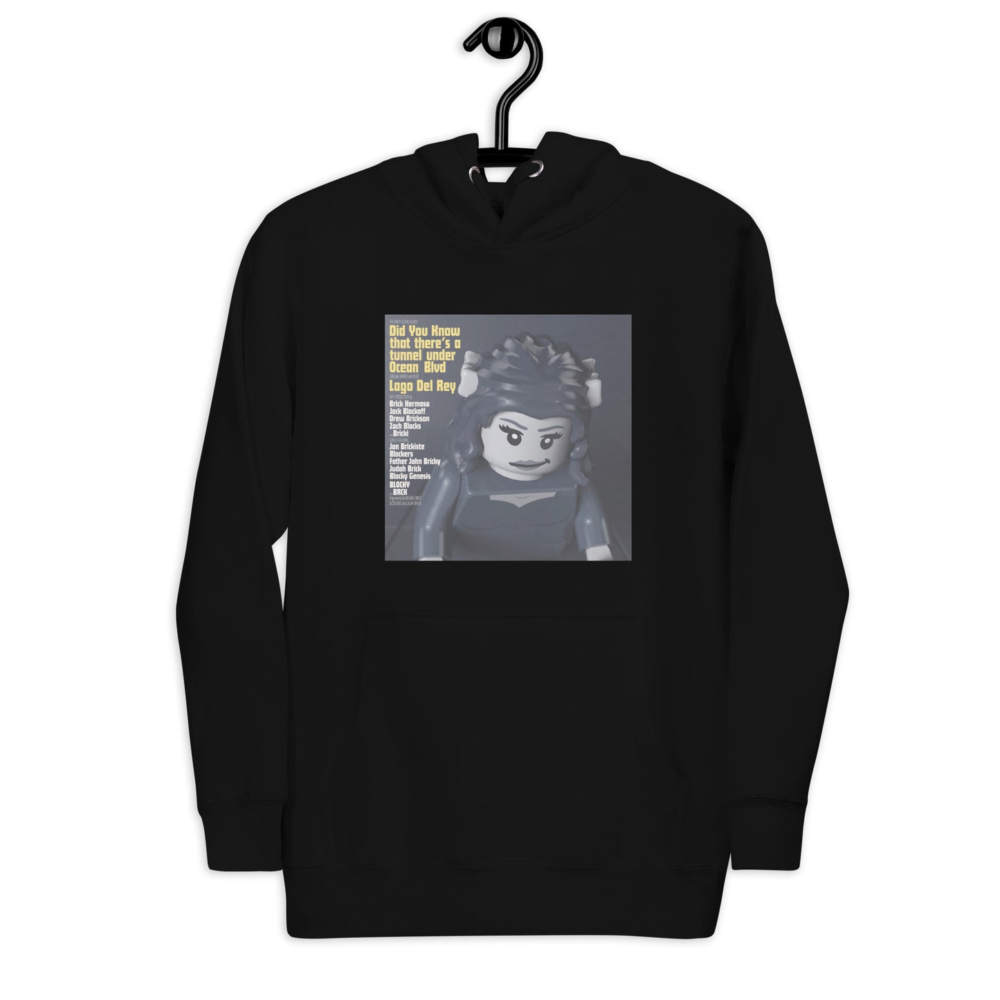 "Lana Del Rey - Did You Know That There's a Tunnel Under Ocean Blvd" Lego Parody Hoodie