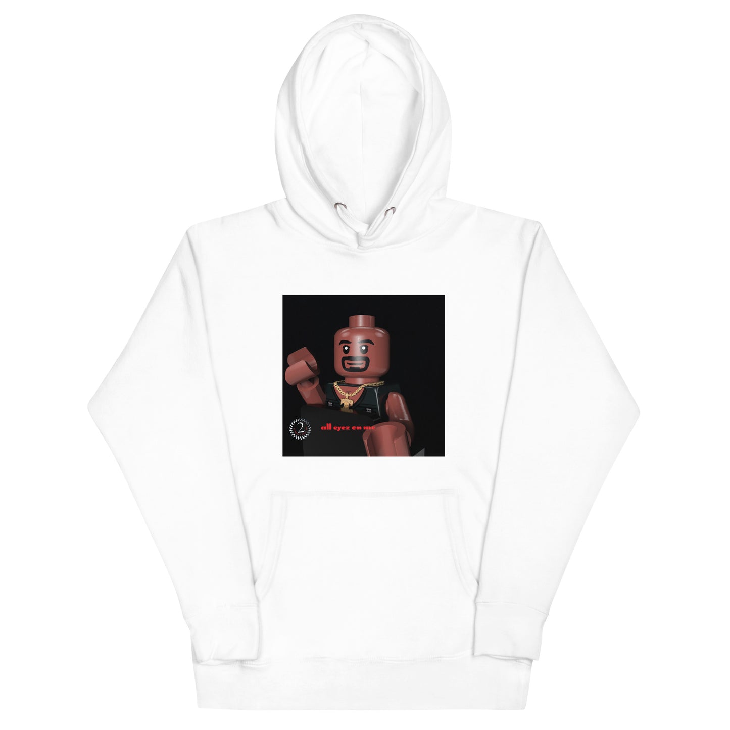 "Tupac Shakur (2Pac) - All Eyez on Me" Lego Parody Hoodie