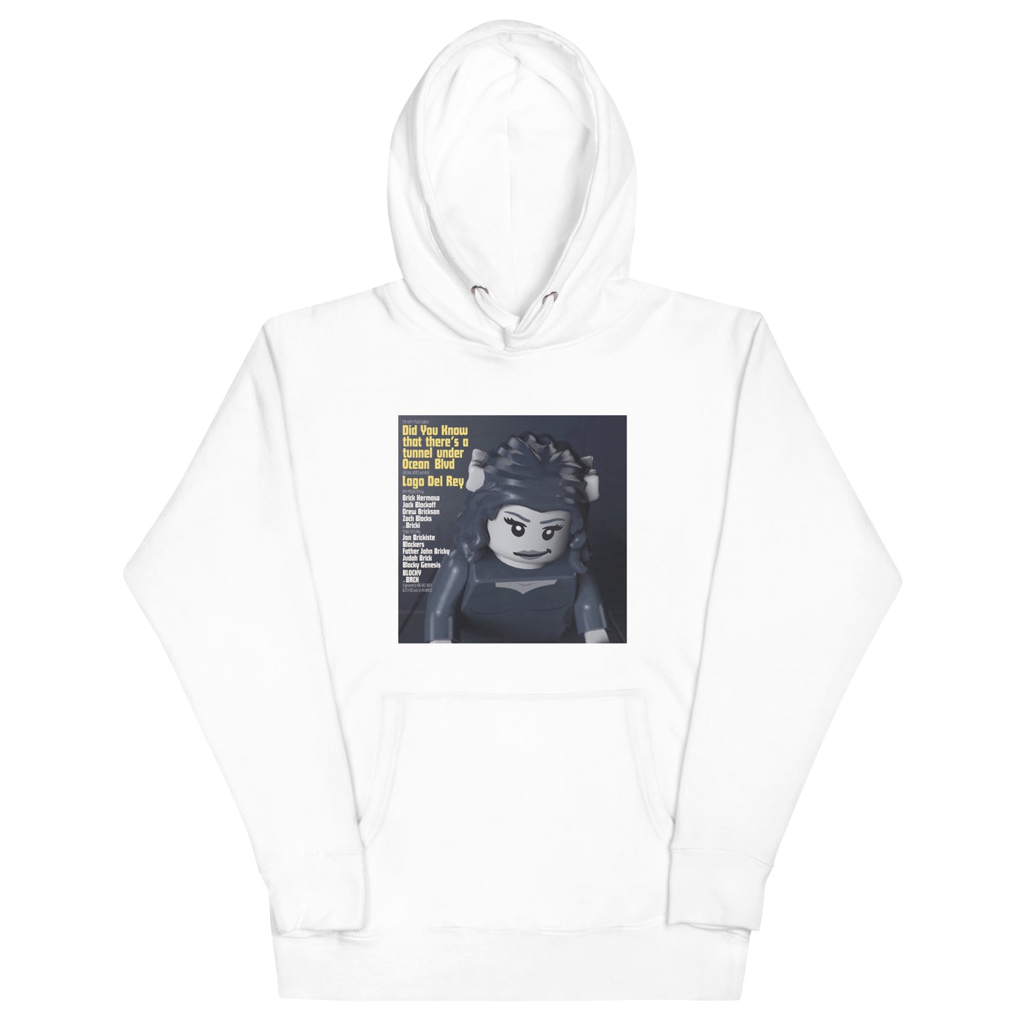 "Lana Del Rey - Did You Know That There's a Tunnel Under Ocean Blvd" Lego Parody Hoodie